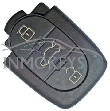 AU-CT01, CARCASA MANDO AUDI 3 BOTONES PILA GRANDE